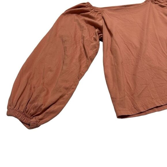 Banana Republic Top Dusty Rose Balloon Long Sleeve Blouse - Picture 4 of 8